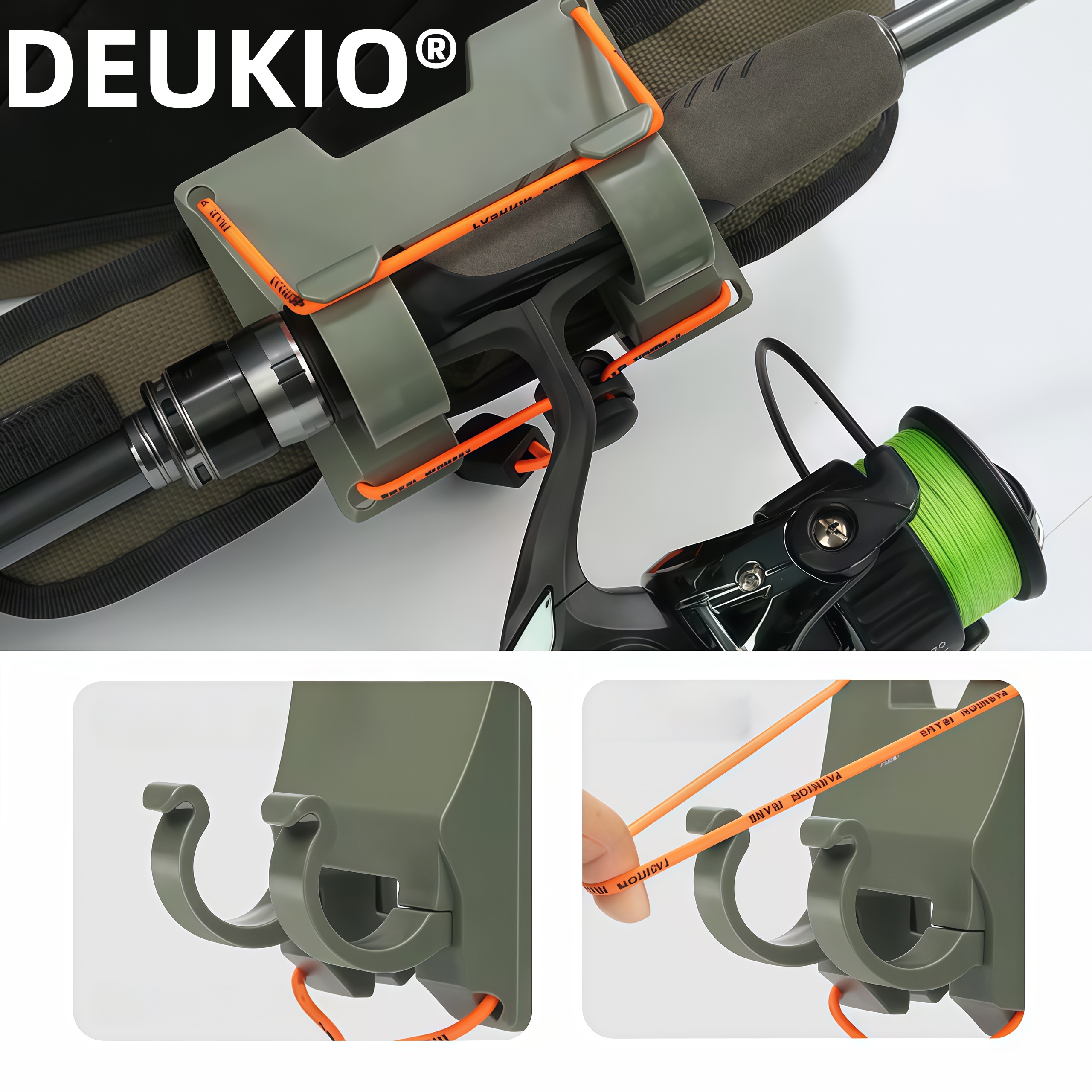 Fishing Belt - DEUKIO Outdoor Belt Clip Rod Holder