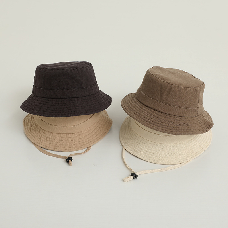 Fishing Hat - Solid Color Kids Bucket Hat Fashion