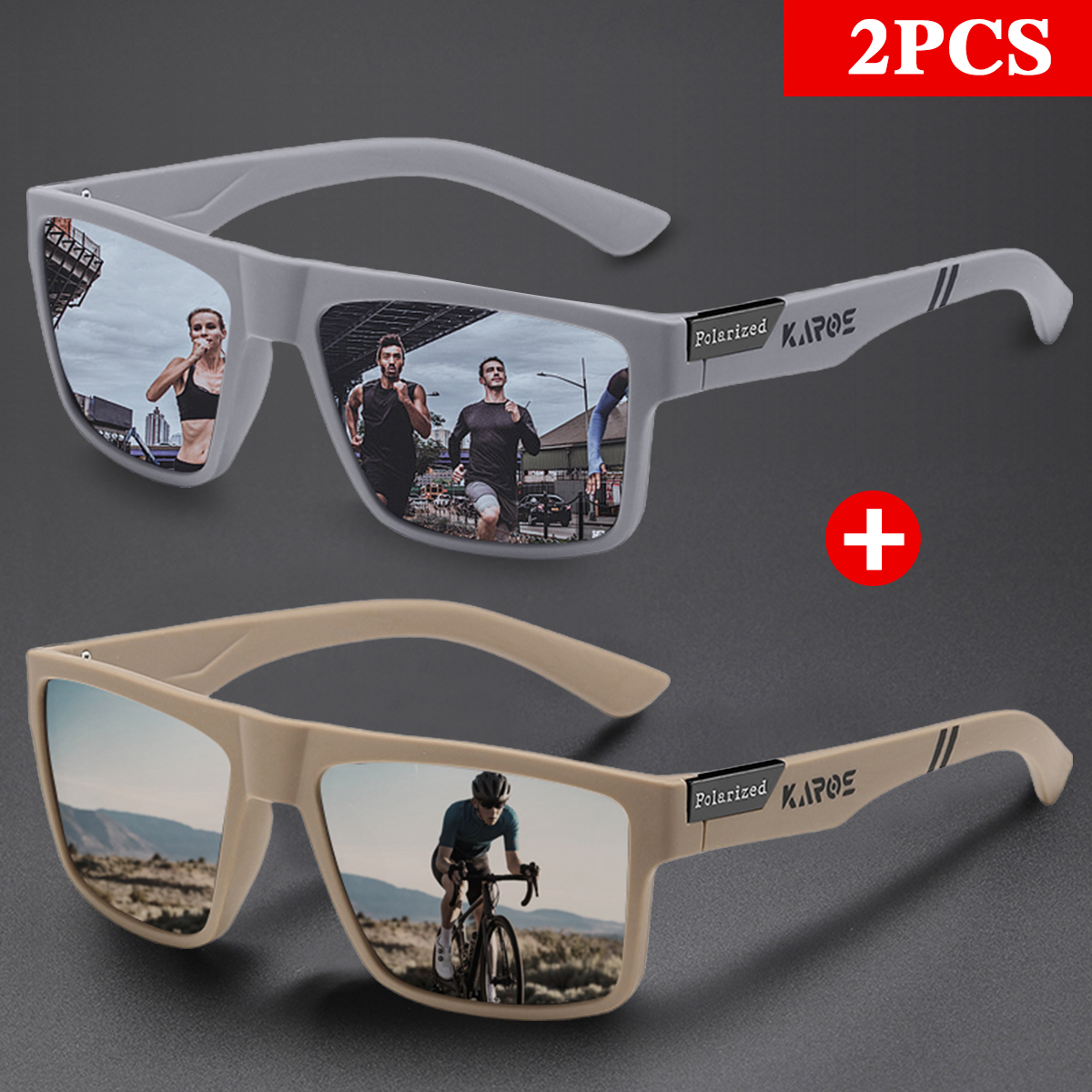 KAROS 2PCS Retro Square Polari – обзор и цена Fishing Sunglasses Polarized