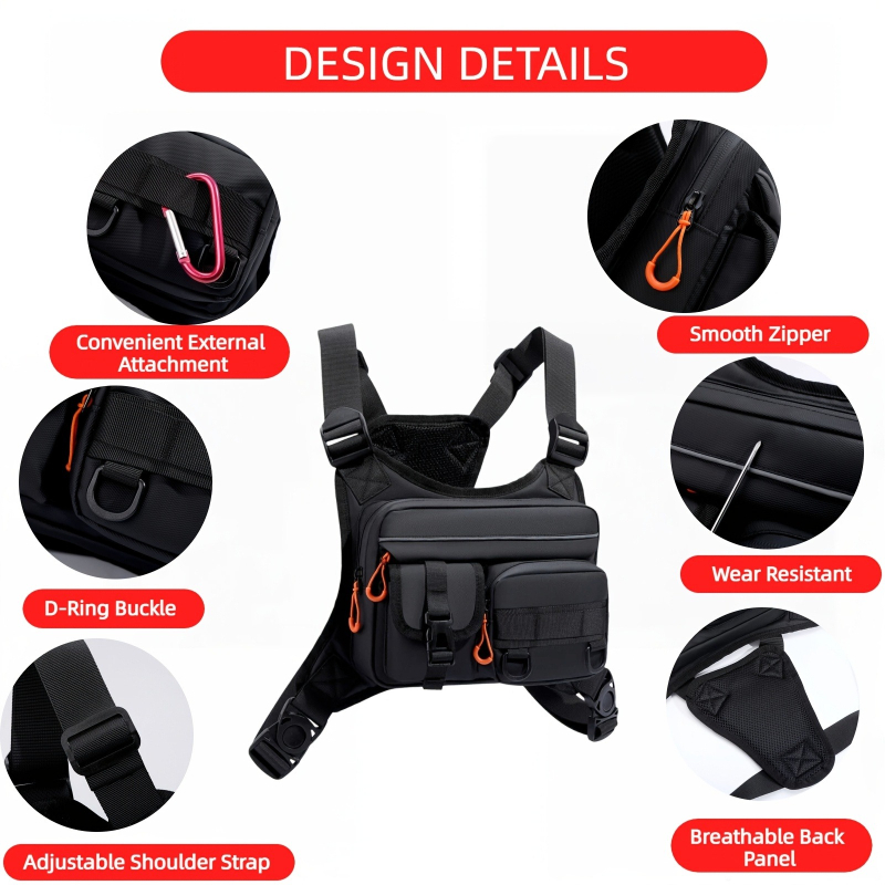 Men's Tactical Chest Bag, Runn – обзор и цена Fishing Vest