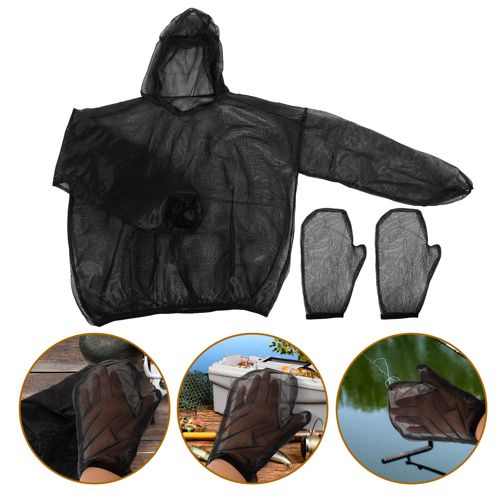 1Set Mosquito Proof Clothing G – обзор и цена Fishing Gloves