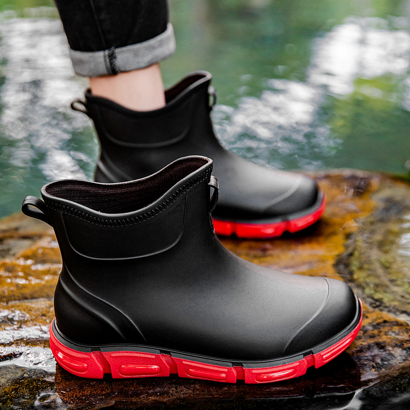 Fashion Men's Short Rain Boots – обзор и цена Fishing Boots