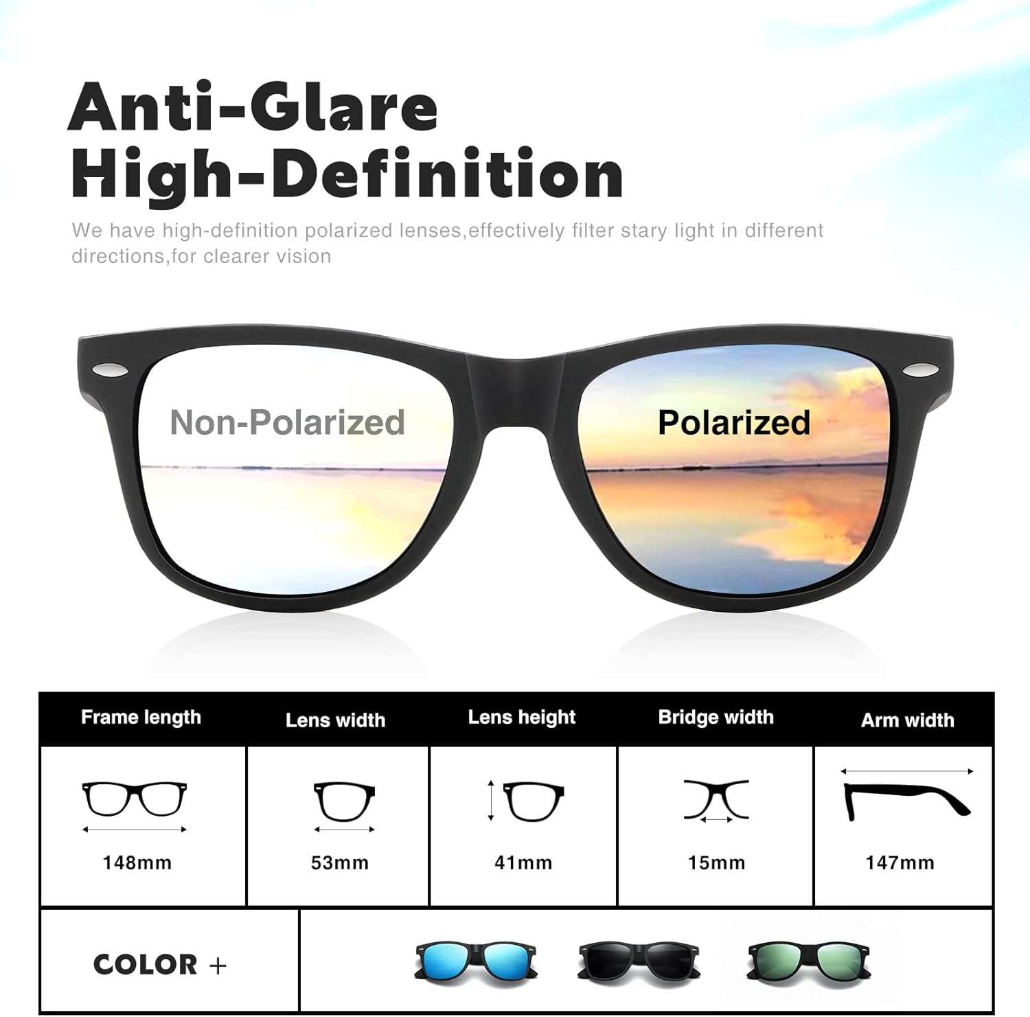 Unisex Polarized Sunglasses, R – обзор и цена Fishing Sunglasses Polarized