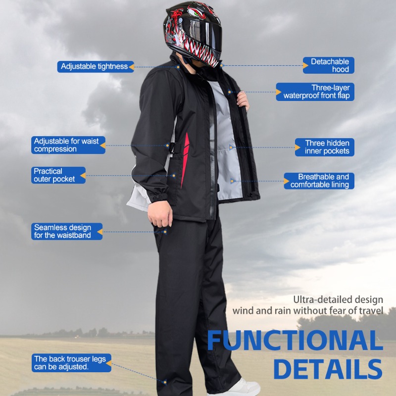 Motorcycle Raincoat Suit Men U – обзор и цена Fishing Jacket Waterproof