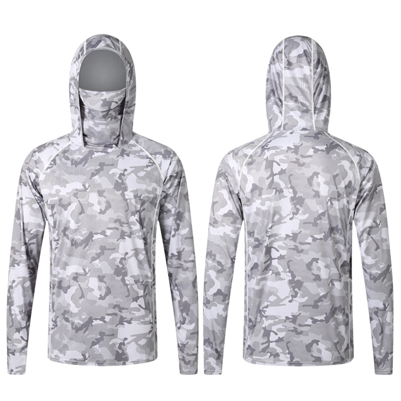 Camouflage Fishing T-shirt wit – обзор и цена Fishing Shirt Uv Protection