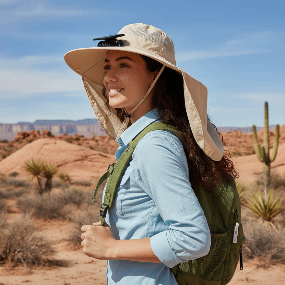 Gift UPF50+ Solar Fan Hat Wate – обзор и цена Fishing Hat