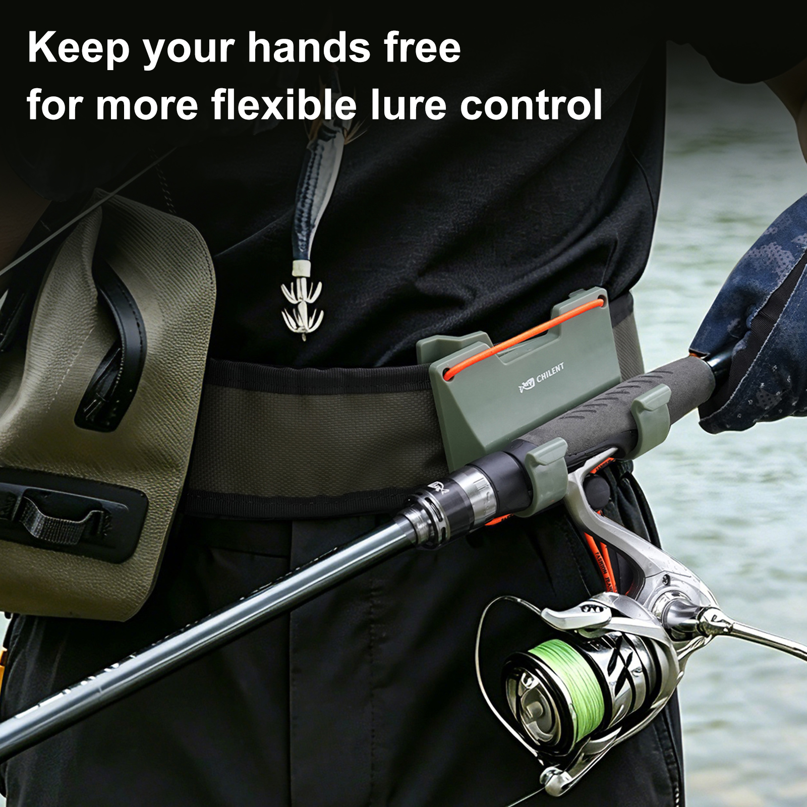 Outdoor Belt Clip Rod Holder H – обзор и цена Fishing Belt