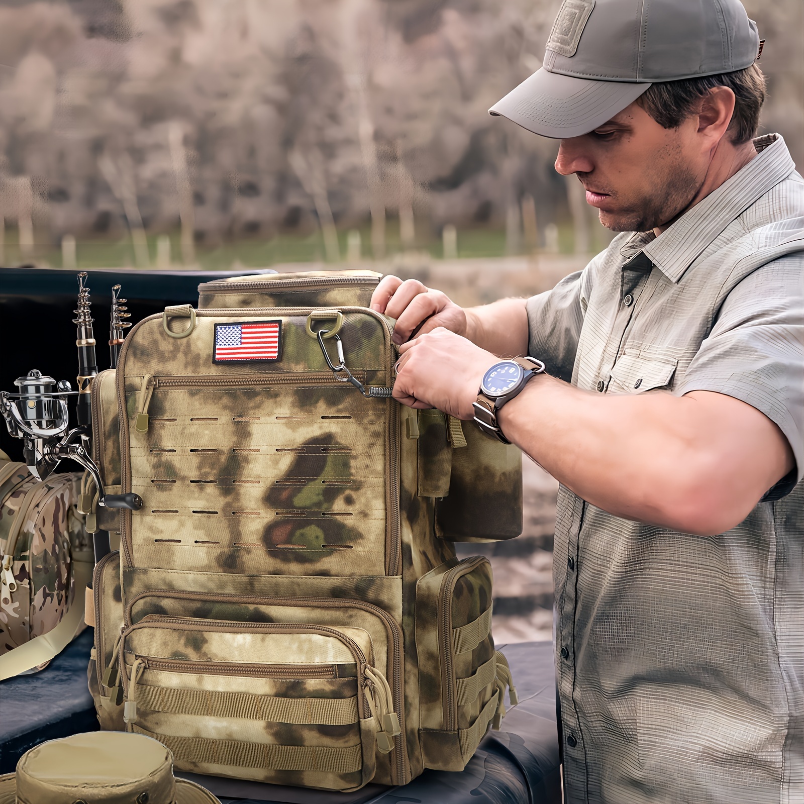 A Spacious 11.89gal Fishing Ba – обзор и цена Fishing Backpack