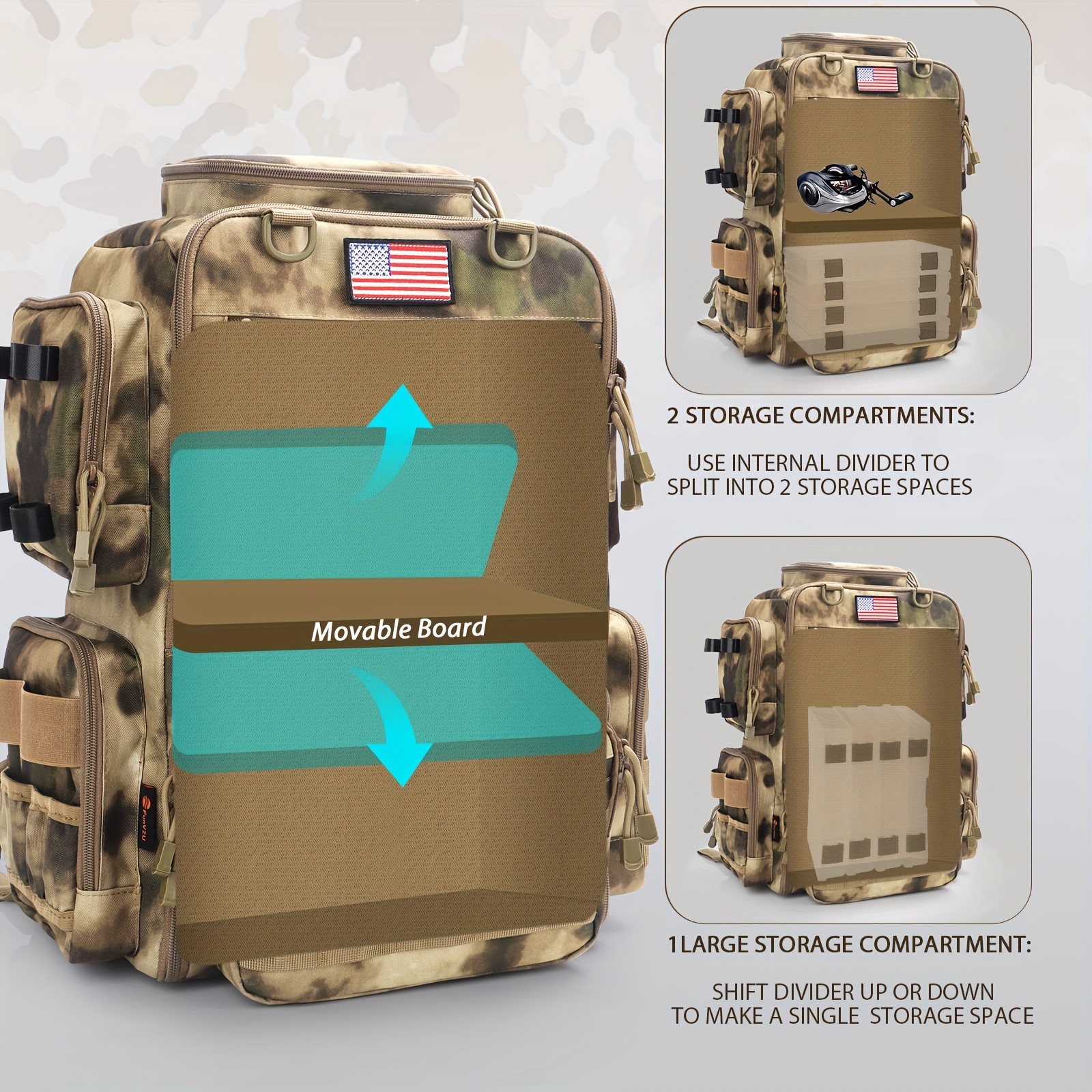 A Spacious 11.89gal Fishing Ba – обзор и цена Fishing Backpack
