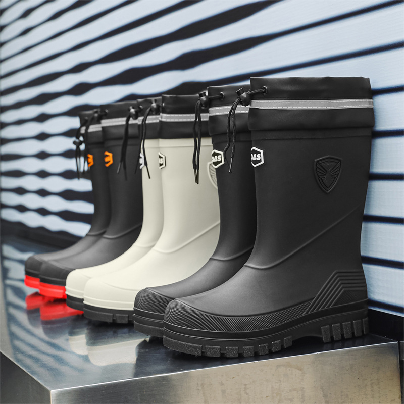 Fashion Men's Rain Boots Mid-C – обзор и цена Fishing Boots