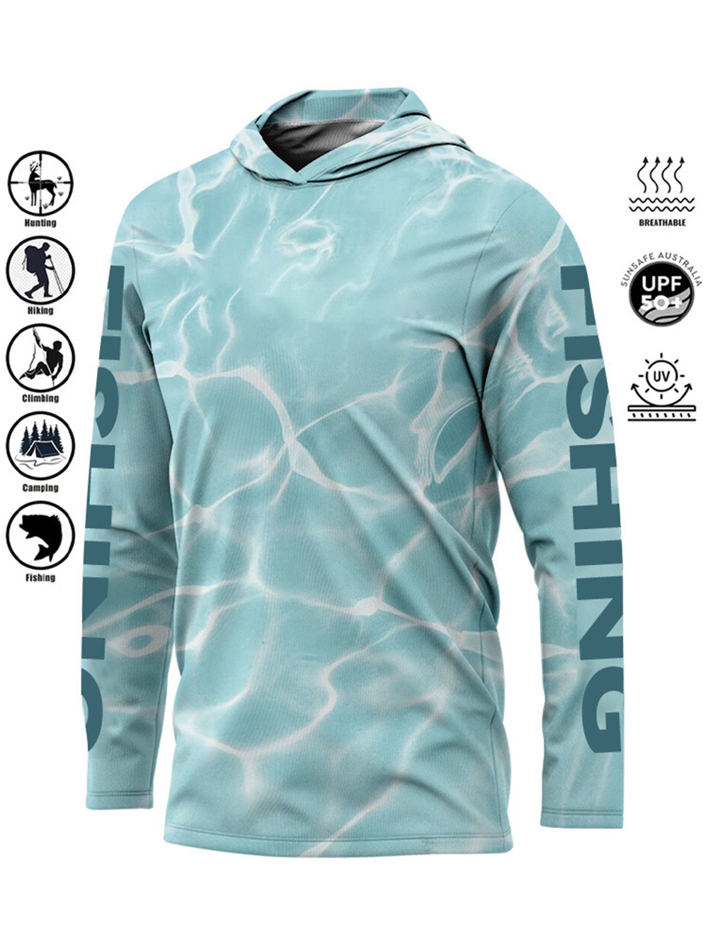 MALFC Hood Fishing Shirt Fishi – обзор и цена Fishing Shirt Uv Protection