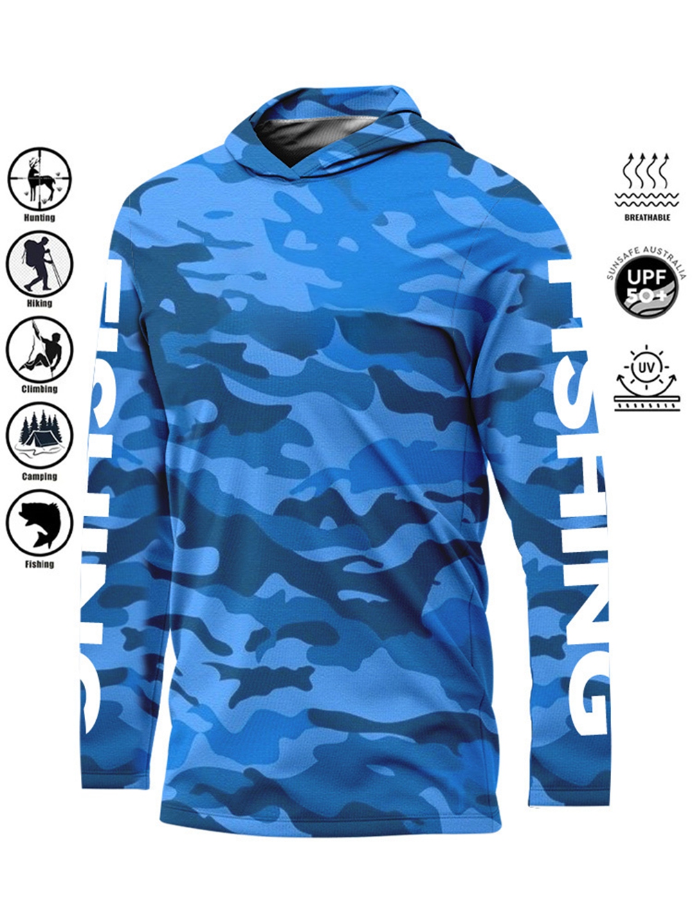 MALFC Hood Fishing Shirt Fishi – обзор и цена Fishing Shirt Uv Protection