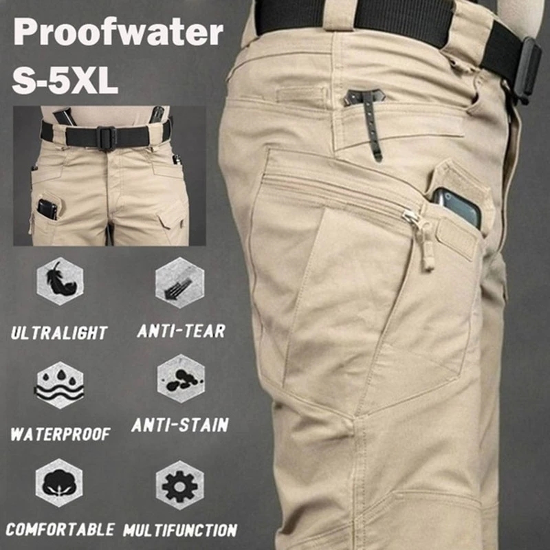 Men's Tactical Cargo Pants 6XL – обзор и цена Fishing Pants Waterproof
