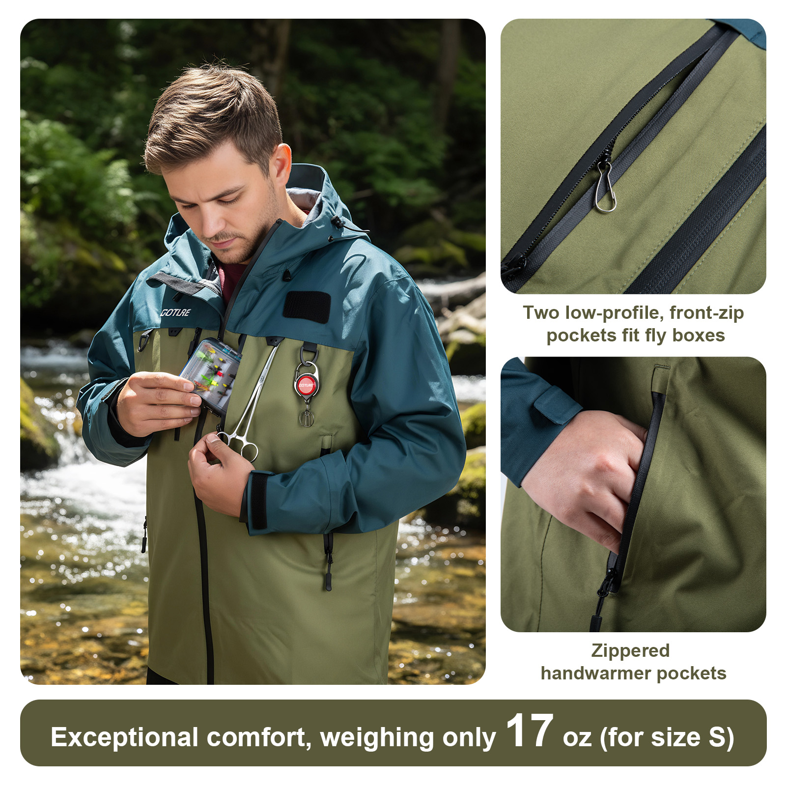 Goture Fishing Wading Jackets  – обзор и цена Fishing Jacket Waterproof